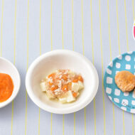保育園の離乳食～豆腐・にんじん編～
