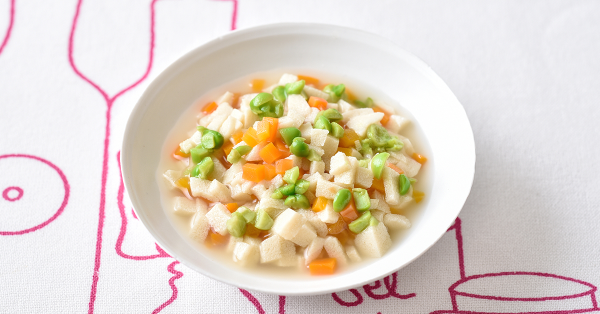 高野豆腐の含め煮（離乳食7,8ヵ月頃） HAPIKU（ハピク）食育