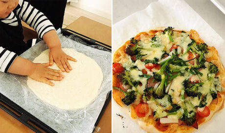 子どもと作る休日ランチ～野菜たっぷりの手作りピザ～