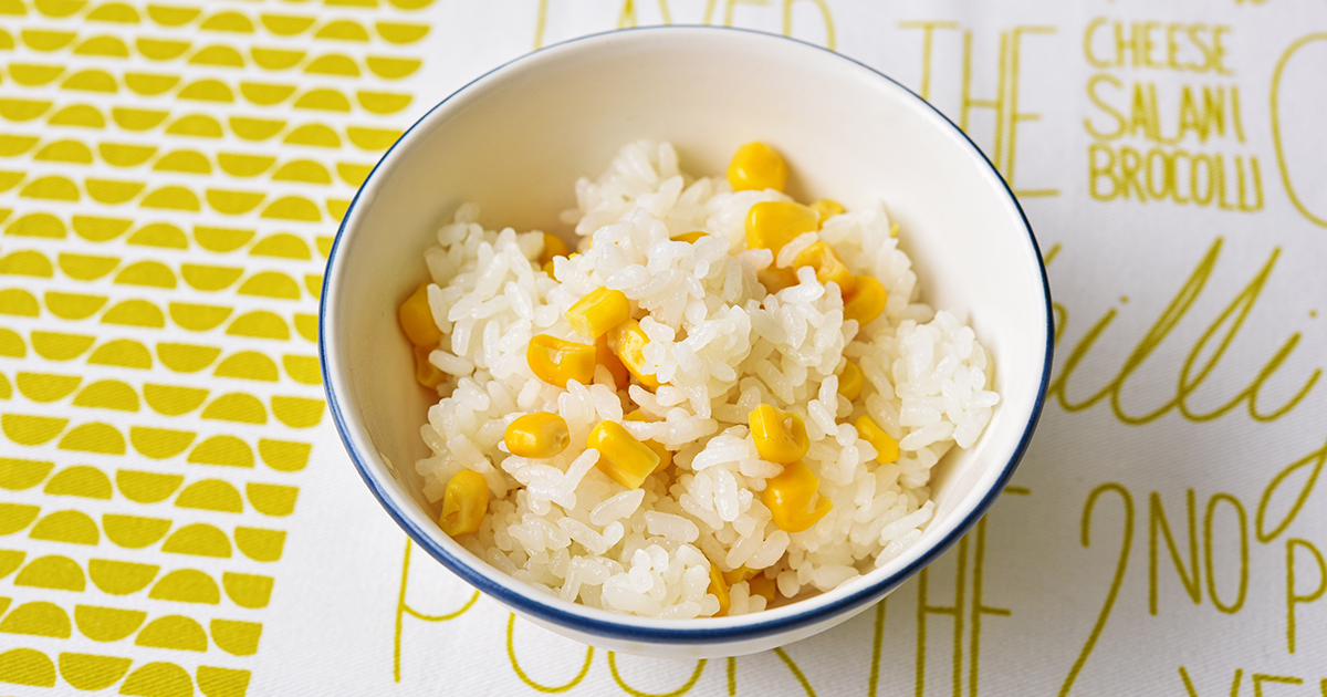 とうもろこしごはん Hapiku ハピク 食育