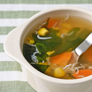 わかめとコーンのスープ