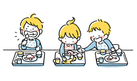 ある日の保育園の給食風景！